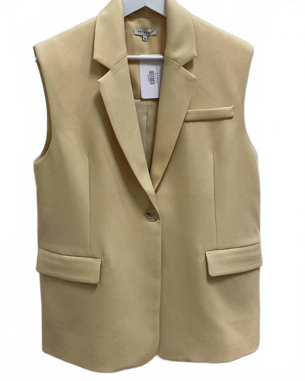 NEW CRESCENT women's sasha sleeveless vest in yellow
